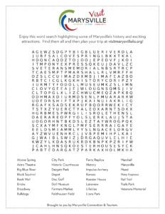 Marysville Word Search